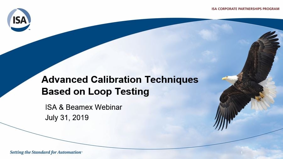 Advanced Loop Calibration ISA & Beamex joint webinars